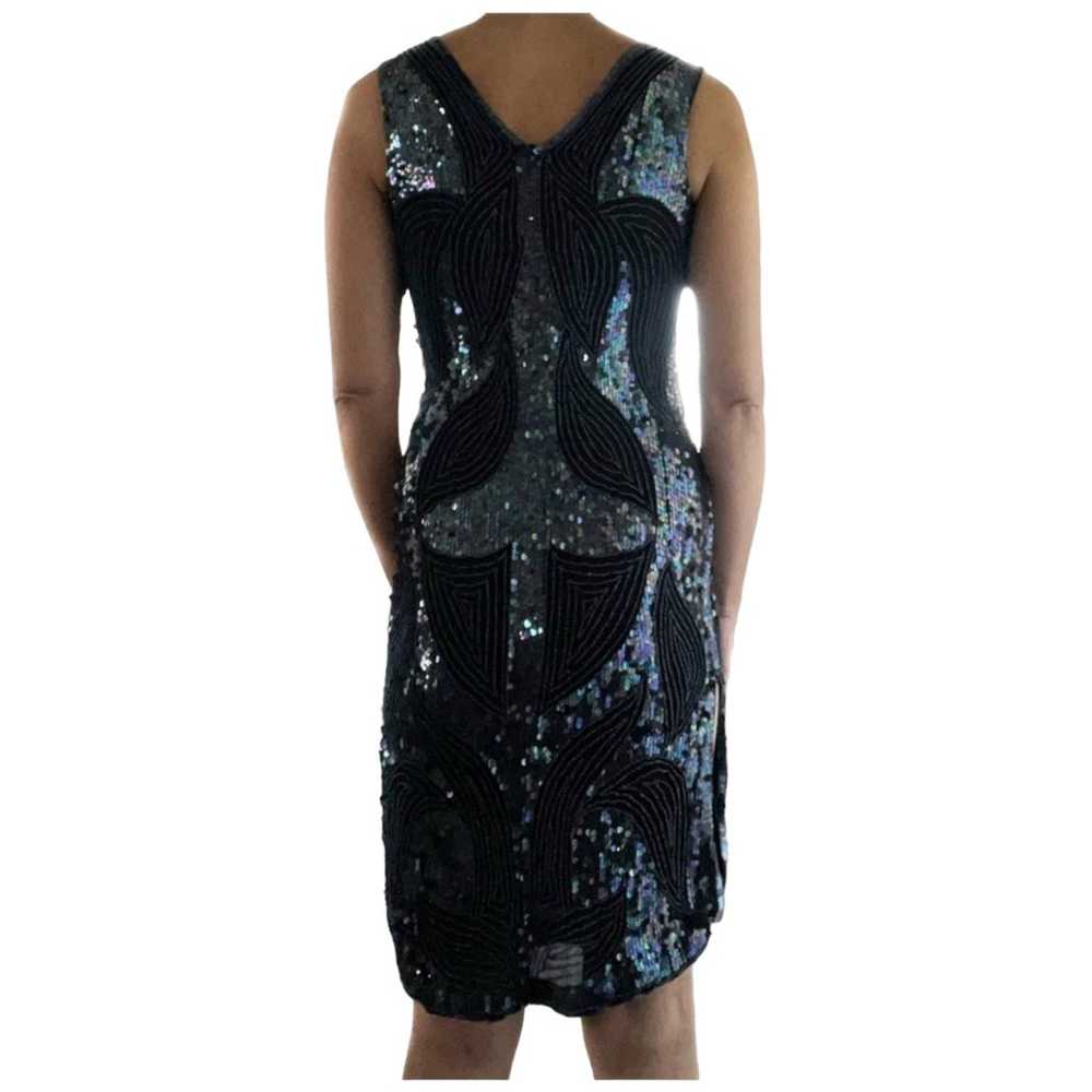 Vintage silk bead and sequin dress size small - image 12