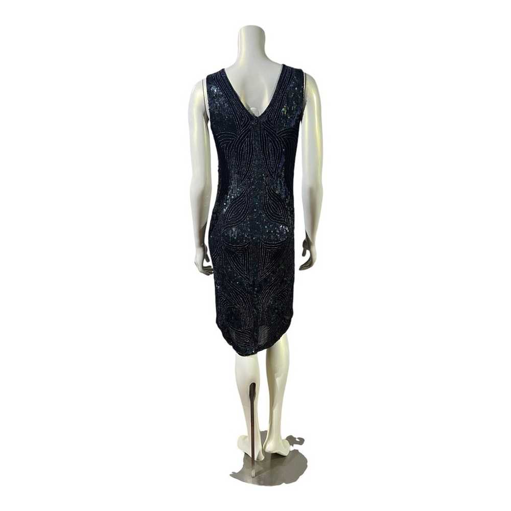 Vintage silk bead and sequin dress size small - image 4