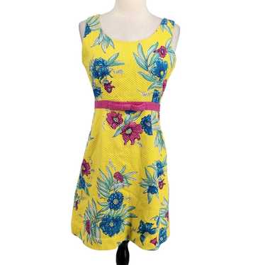 1990s Vintage Lilly Pulitzer Waffle Cotton Dress W