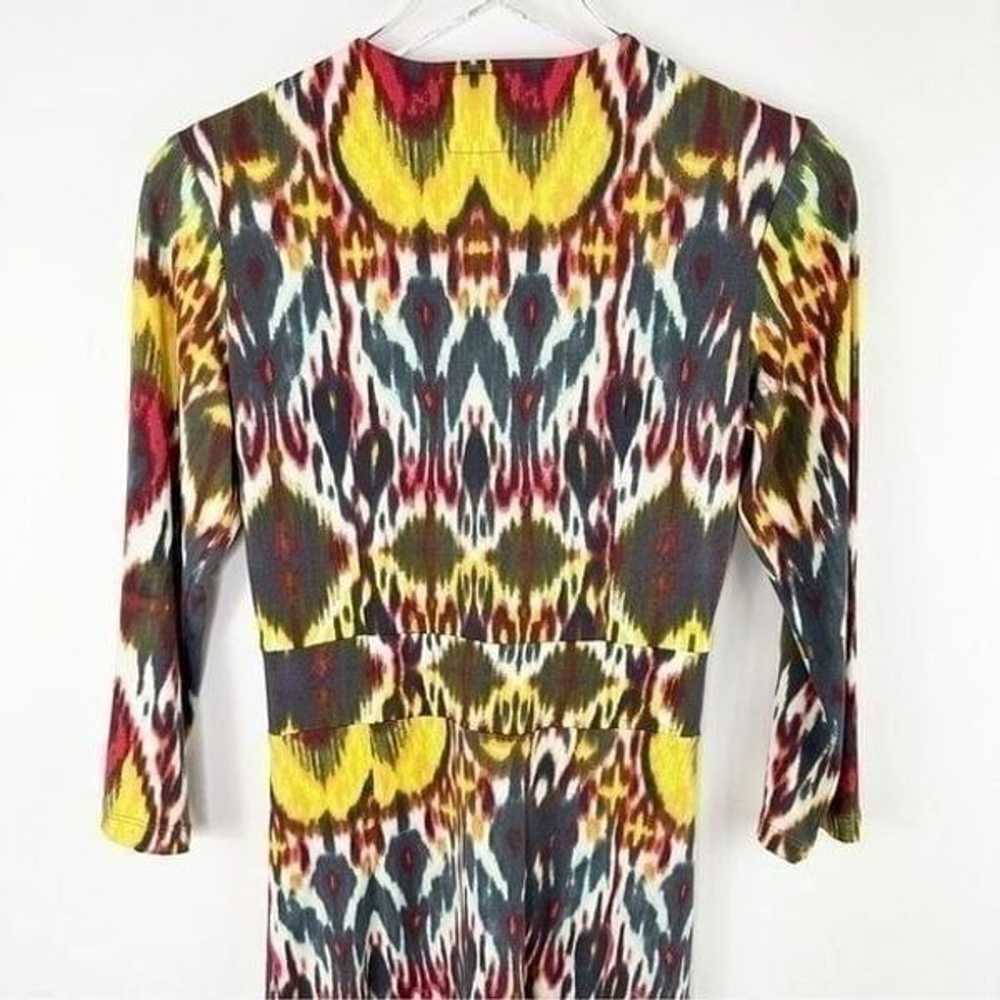 Alicia Bell Psychedelic Ikat Print Long Sleeve Sh… - image 7