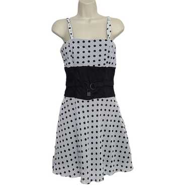 Vintage Tripp NYC Dress Size Small Polka Dot Lock… - image 1