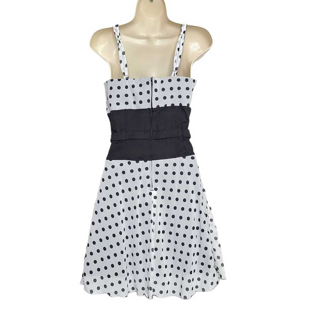 Vintage Tripp NYC Dress Size Small Polka Dot Lock… - image 3