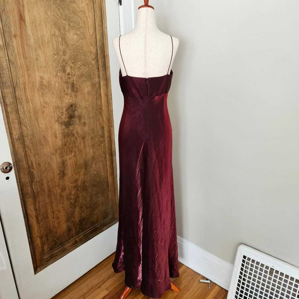 Vintage Red Black Iridescent Prom Dress Evening G… - image 6