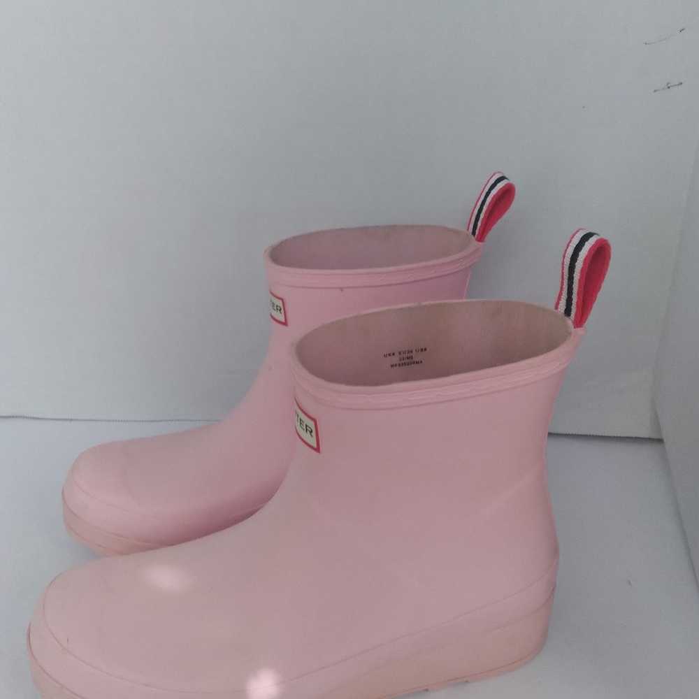 Hunter Boots Women's Play Short Rain Boots Pink S… - image 2