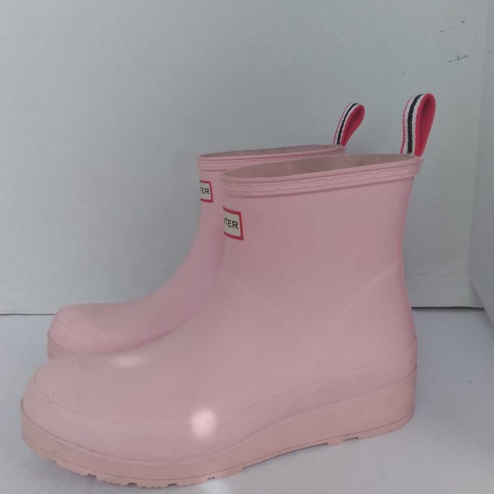 Hunter Boots Women's Play Short Rain Boots Pink S… - image 4