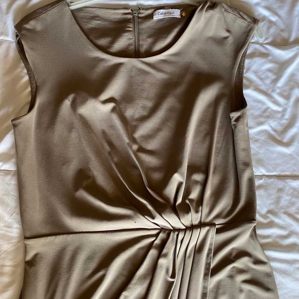 Calvin Klein Dress - Mauve - Light Grayish Brown … - image 7