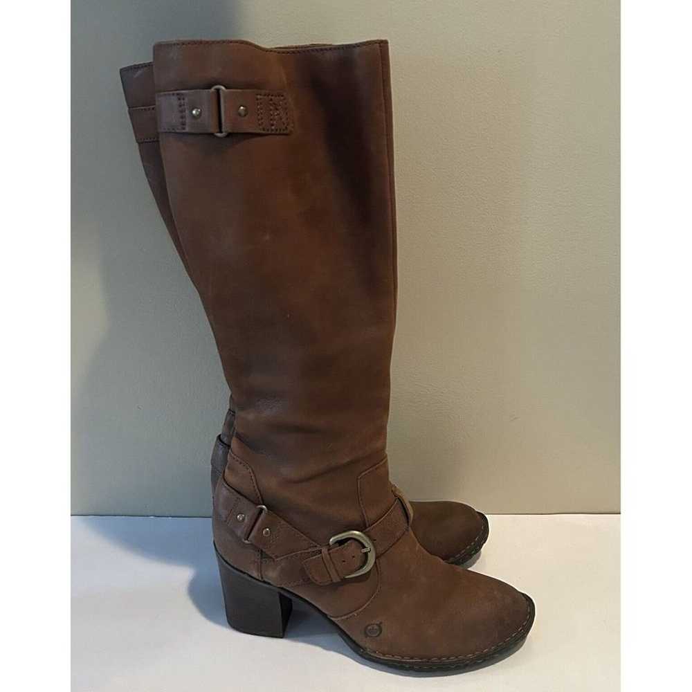 Born Knee High Riding Boot Women's sz 9 Brown - image 6