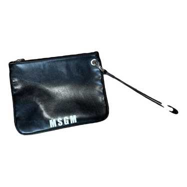 Msgm Leather clutch bag