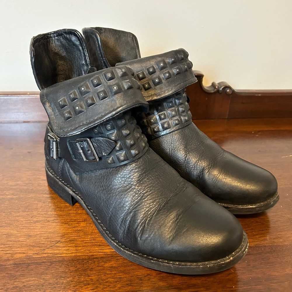 UGG Australia Cybele Stud Biker BELTED Moto Boot,… - image 5