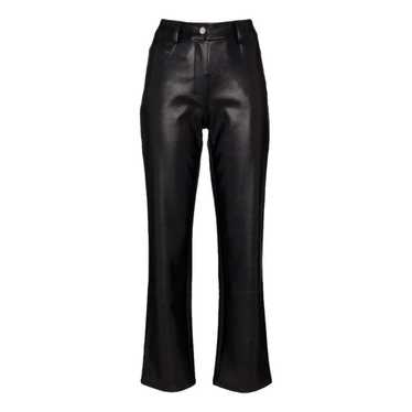 Miaou Vegan leather straight pants