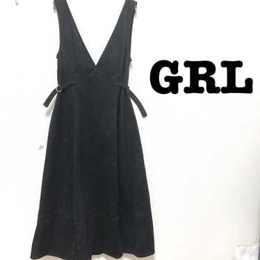 GRL Grail Cami Long One-Piece Mouton Suede Dressy… - image 1