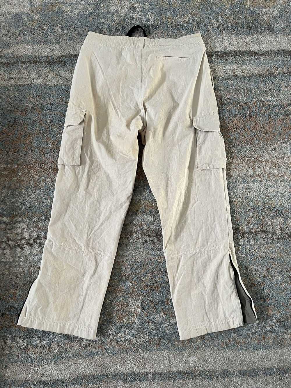 Nike × Vintage VTG Y2K Nike Flare Cargo Pants Tan… - image 11