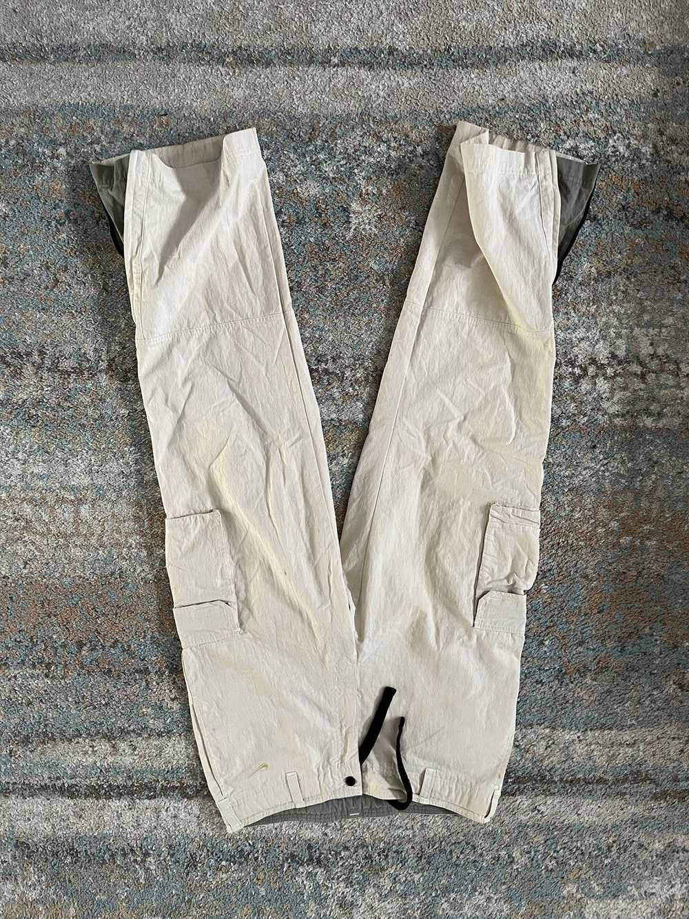 Nike × Vintage VTG Y2K Nike Flare Cargo Pants Tan… - image 6