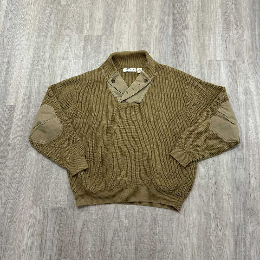 Orvis Orvis Army Sweater Men's Extra Large XL Tan… - image 1