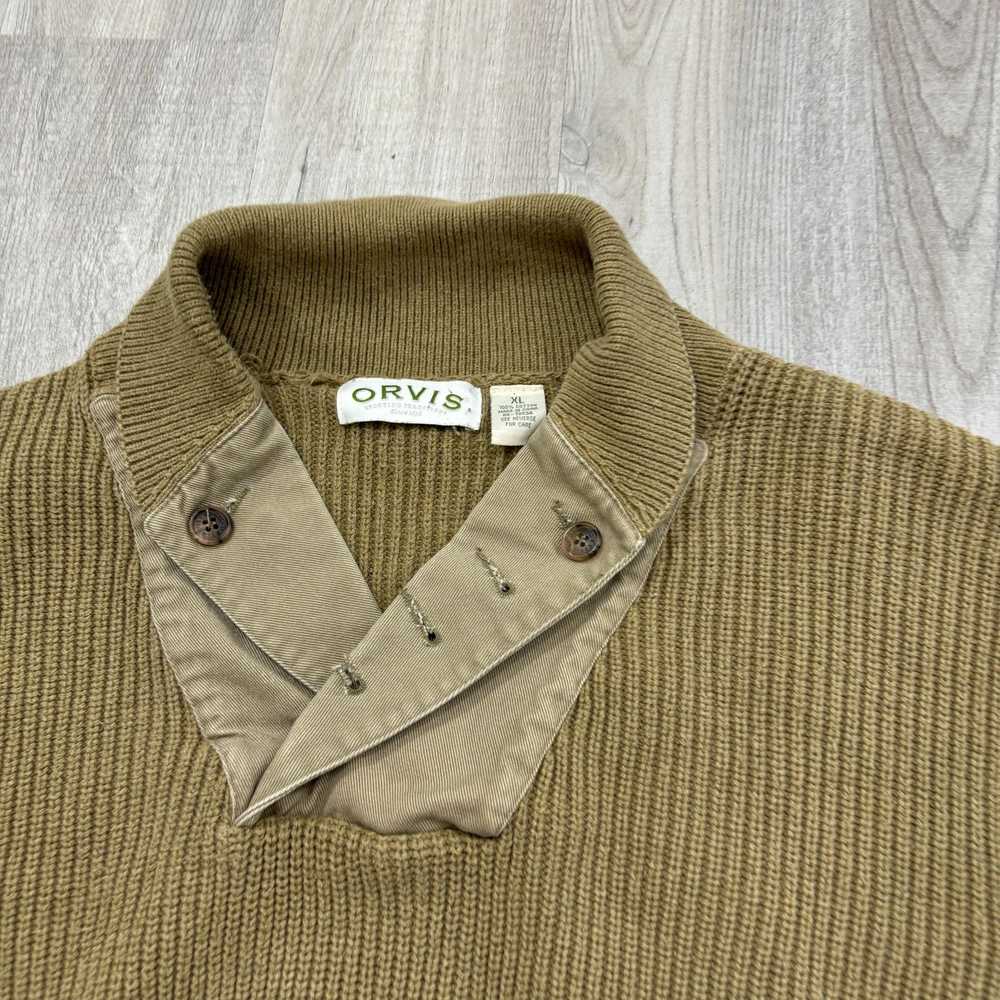 Orvis Orvis Army Sweater Men's Extra Large XL Tan… - image 3