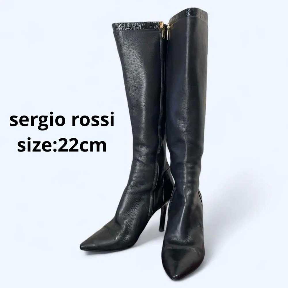 Brand New Ginza Kanematsu Knee High Boots 2way Bl… - image 1