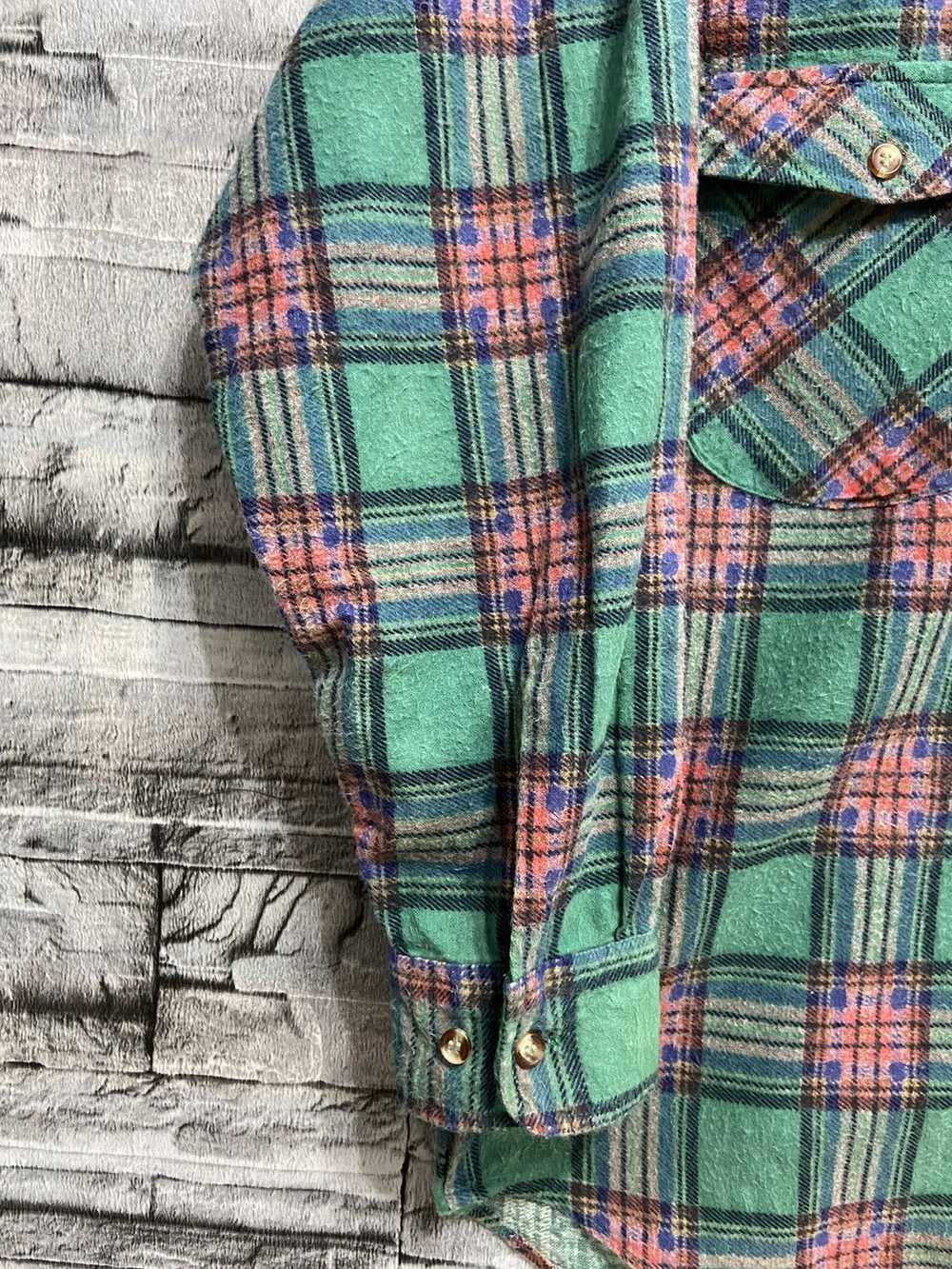 Flannel × Vintage Vintage Flair Heirs Flannel Dou… - image 4