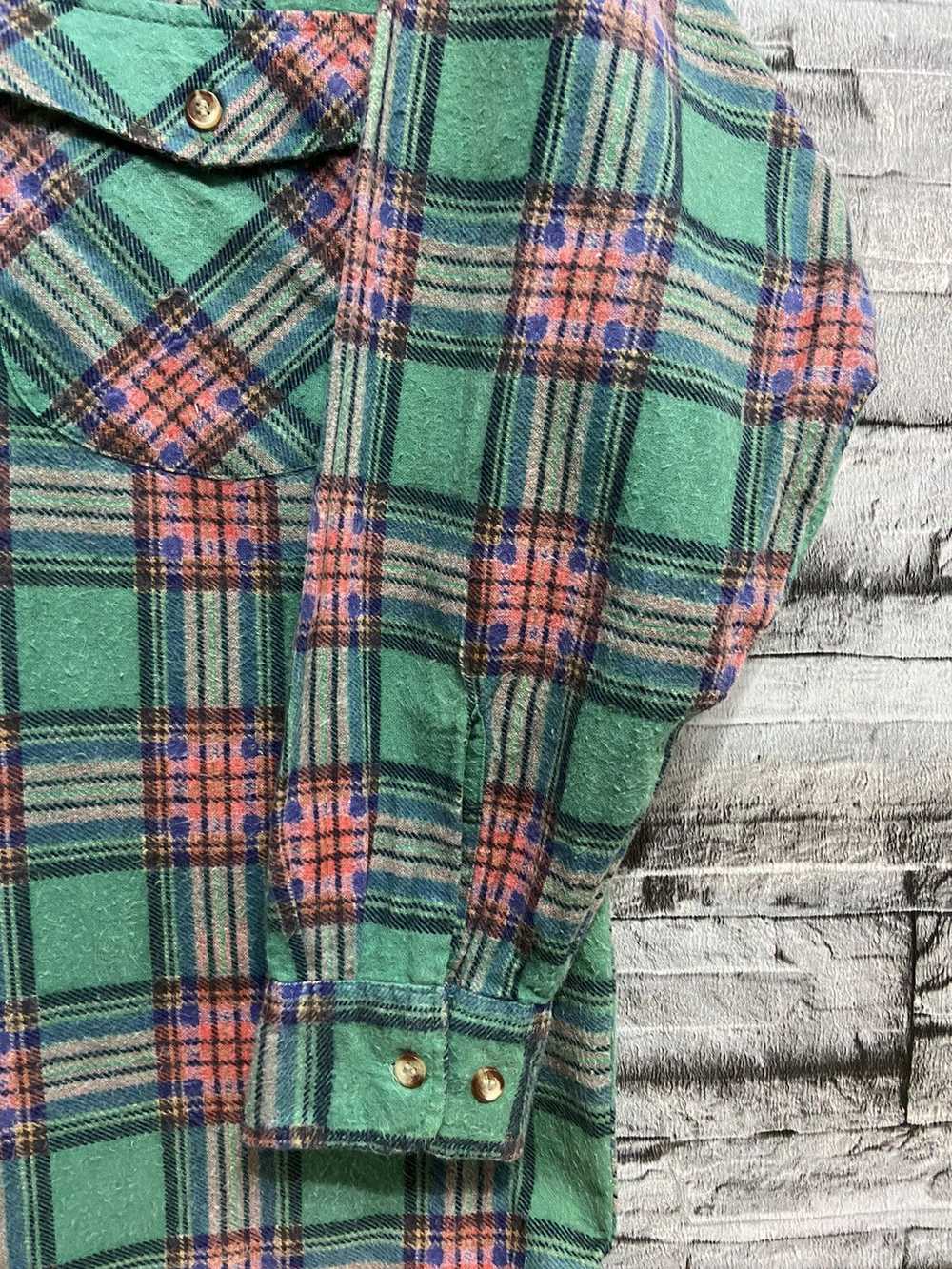 Flannel × Vintage Vintage Flair Heirs Flannel Dou… - image 5