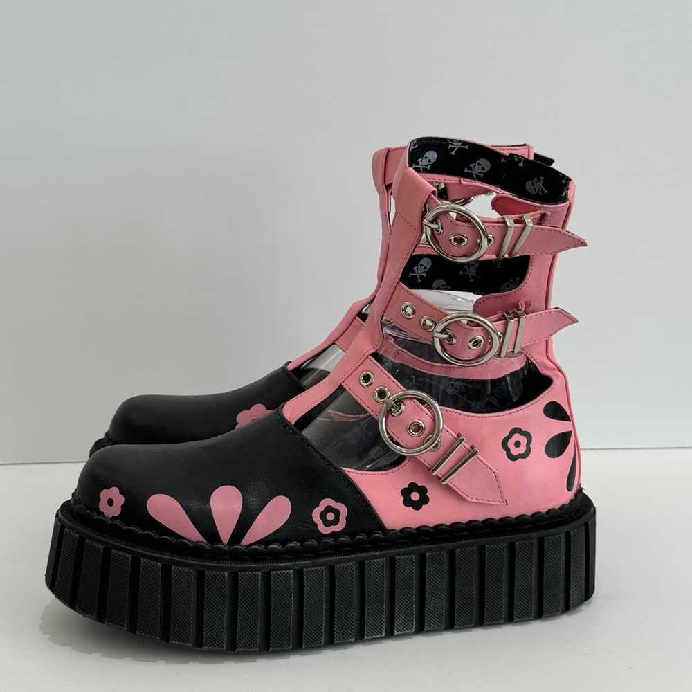 LAMODA Punk Princess Chunky Ankle Creeper Boots i… - image 1