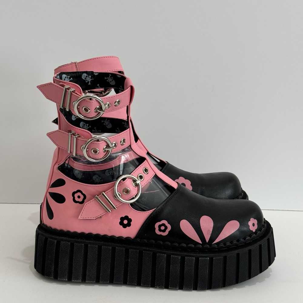 LAMODA Punk Princess Chunky Ankle Creeper Boots i… - image 2