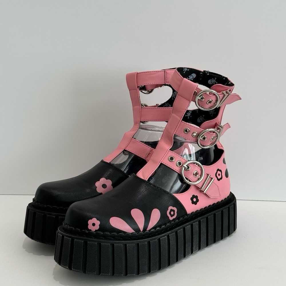 LAMODA Punk Princess Chunky Ankle Creeper Boots i… - image 3