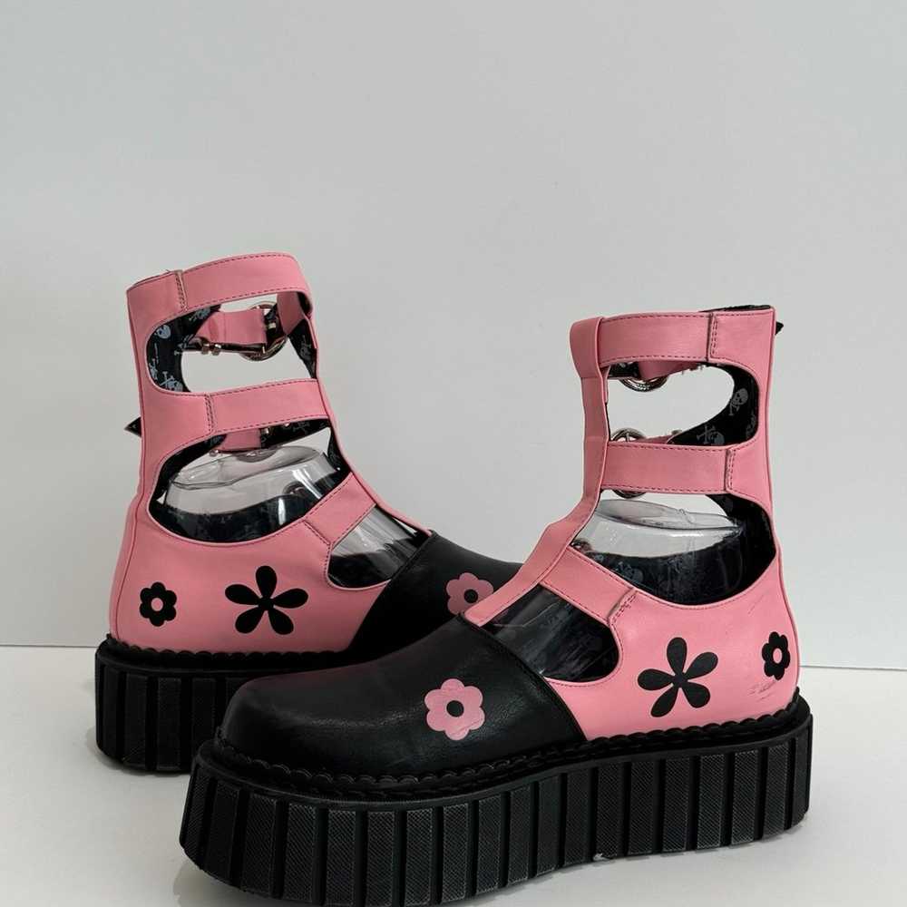 LAMODA Punk Princess Chunky Ankle Creeper Boots i… - image 8