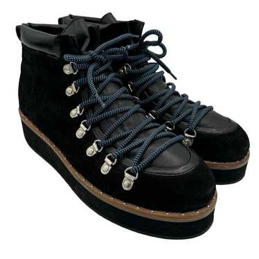 Free People Durango Black Suede Hiker Lace up Boot