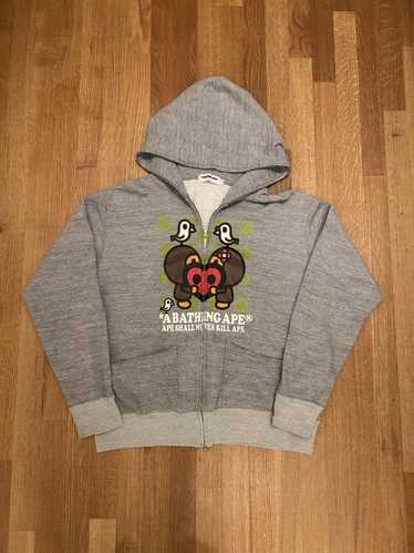 Bape × Nigo Baby Milo Peace & Love Full Zip Hoodie - image 1