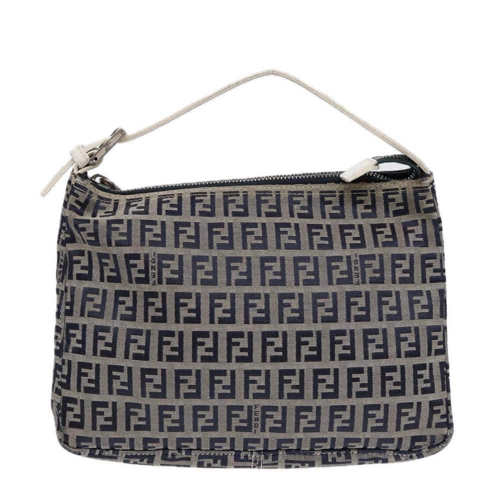 Fendi FENDI Zucchino Canvas Accessory Pouch Navy … - image 2