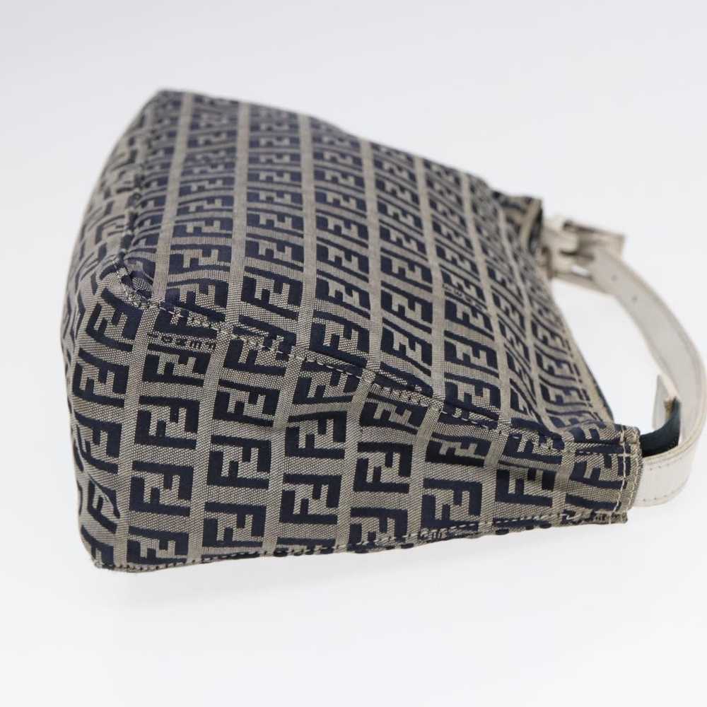 Fendi FENDI Zucchino Canvas Accessory Pouch Navy … - image 4