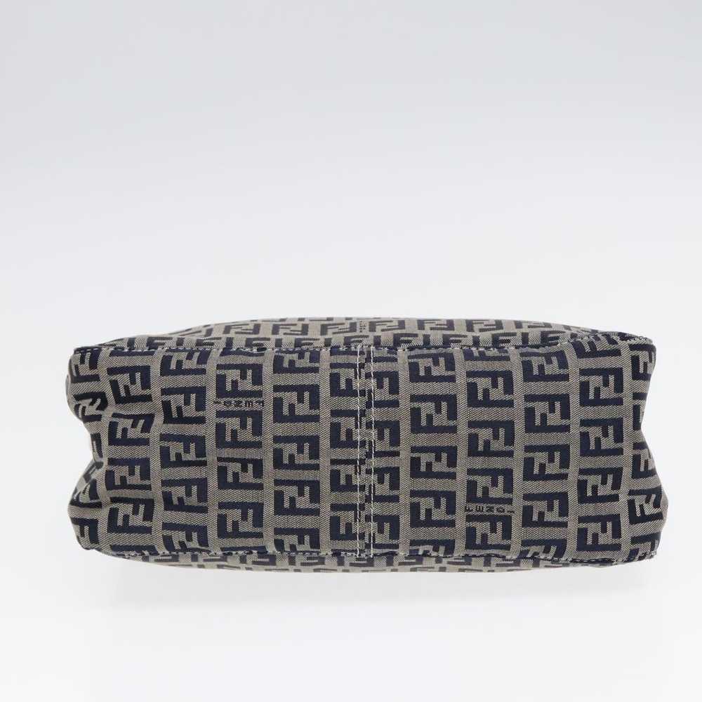 Fendi FENDI Zucchino Canvas Accessory Pouch Navy … - image 5