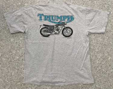 Rare × Tee Shirt × Vintage Vintage Triumph Motorc… - image 1