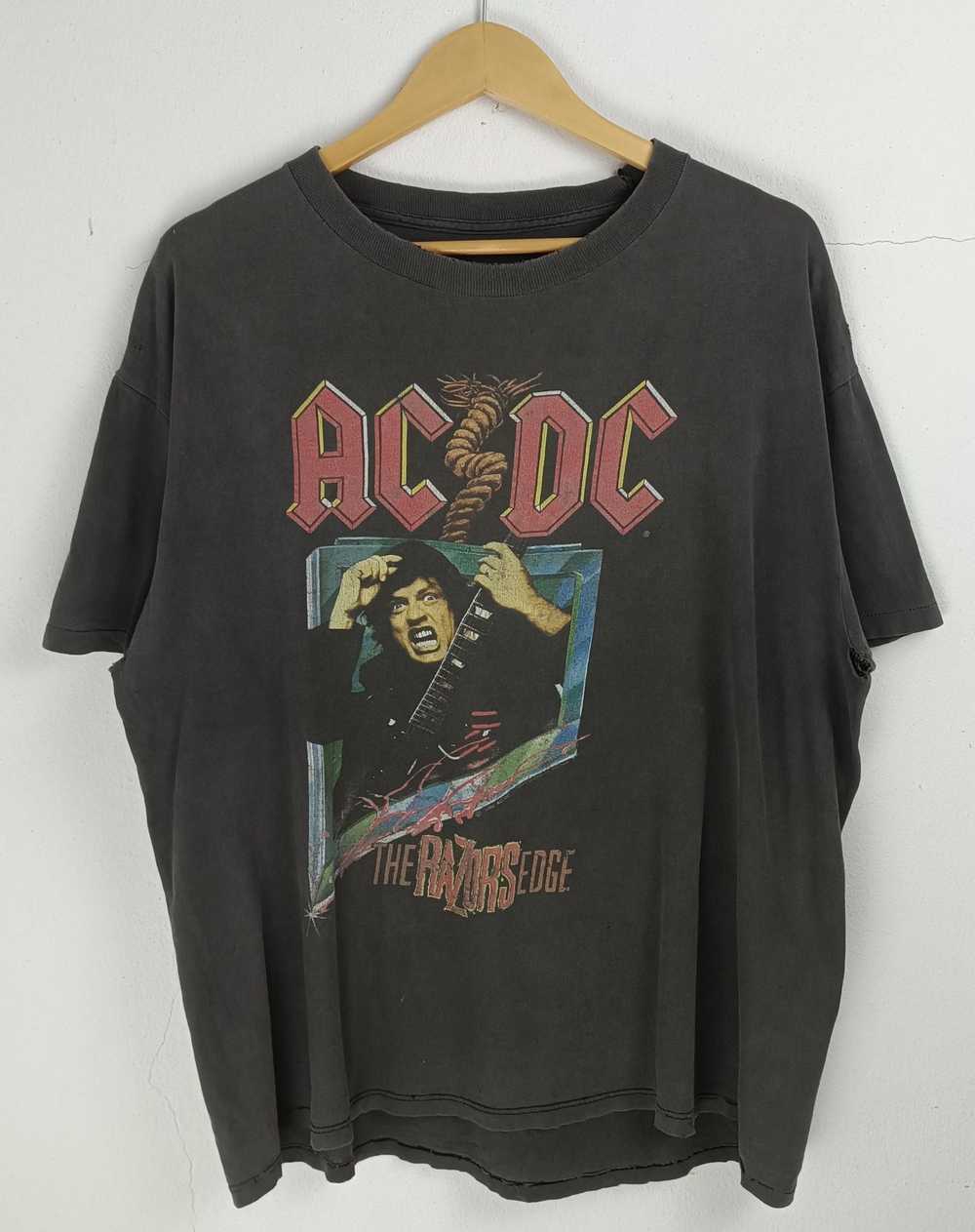 Rock T Shirt × Vintage VINTAGE 1990 ACDC WORLD TO… - image 3