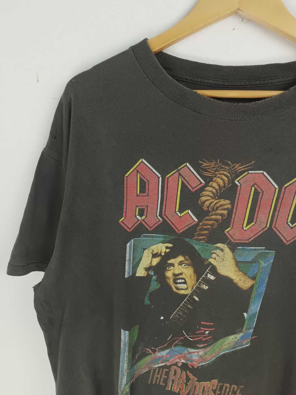 Rock T Shirt × Vintage VINTAGE 1990 ACDC WORLD TO… - image 5