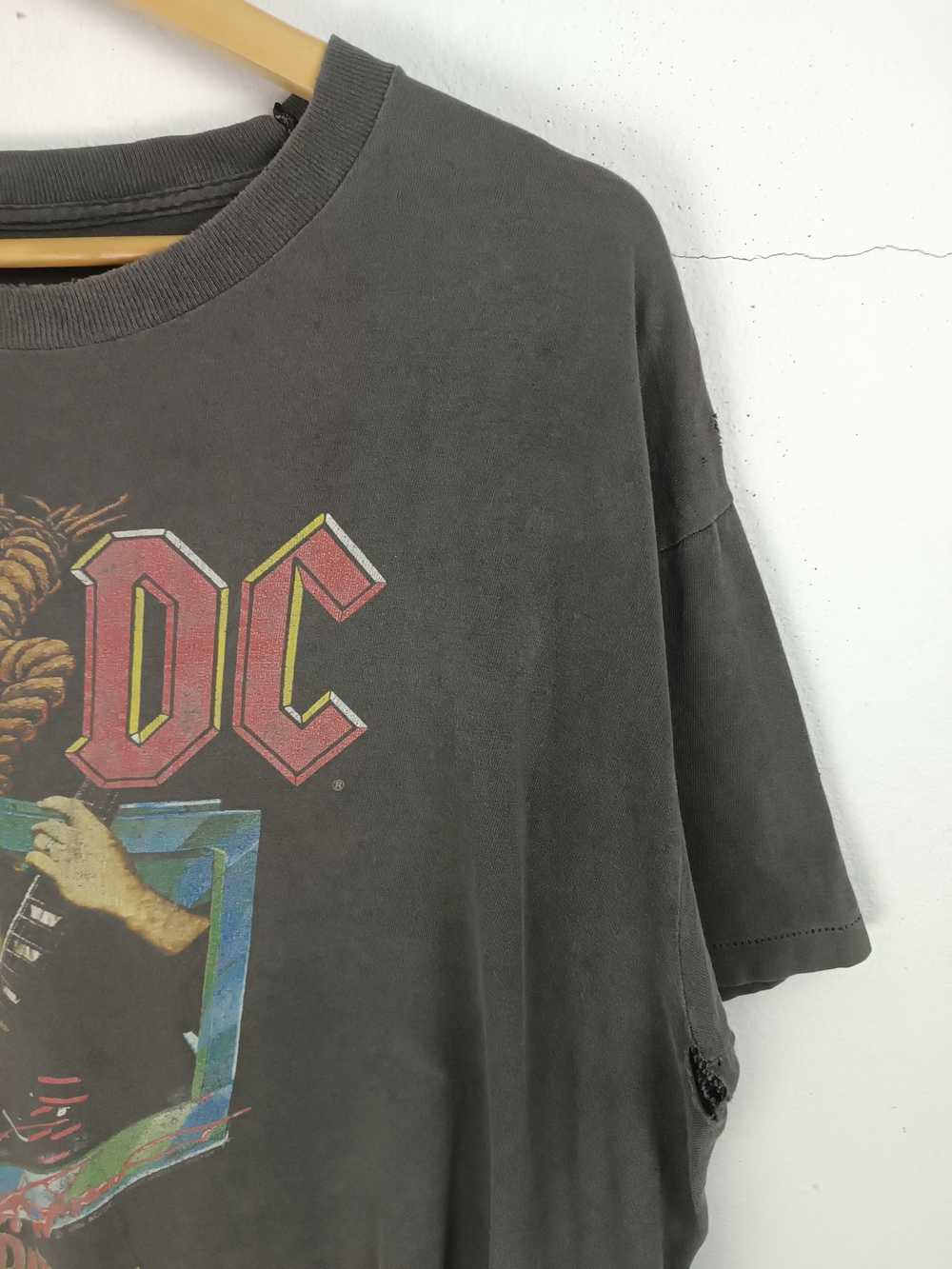 Rock T Shirt × Vintage VINTAGE 1990 ACDC WORLD TO… - image 6