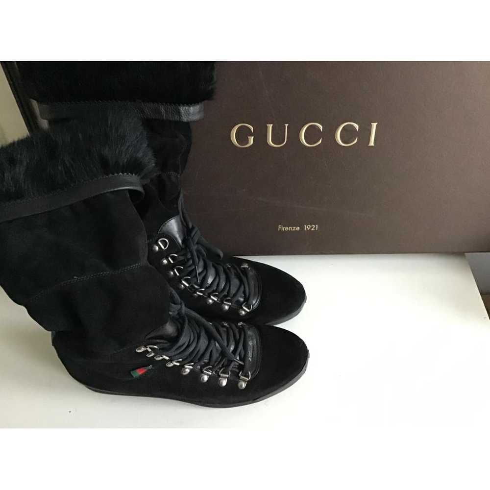 Gucci Leather snow boots - image 8