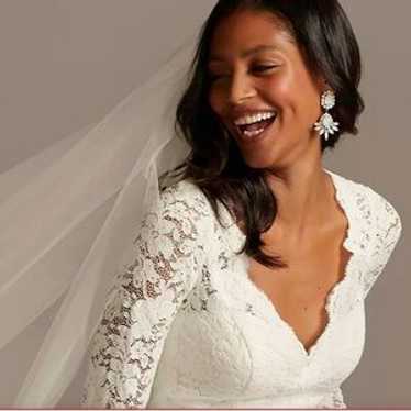 David’s Bridal Sweetheart Front With Open Back We… - image 1