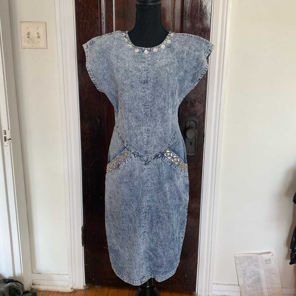 Vintage Acid Wash Dress - image 11