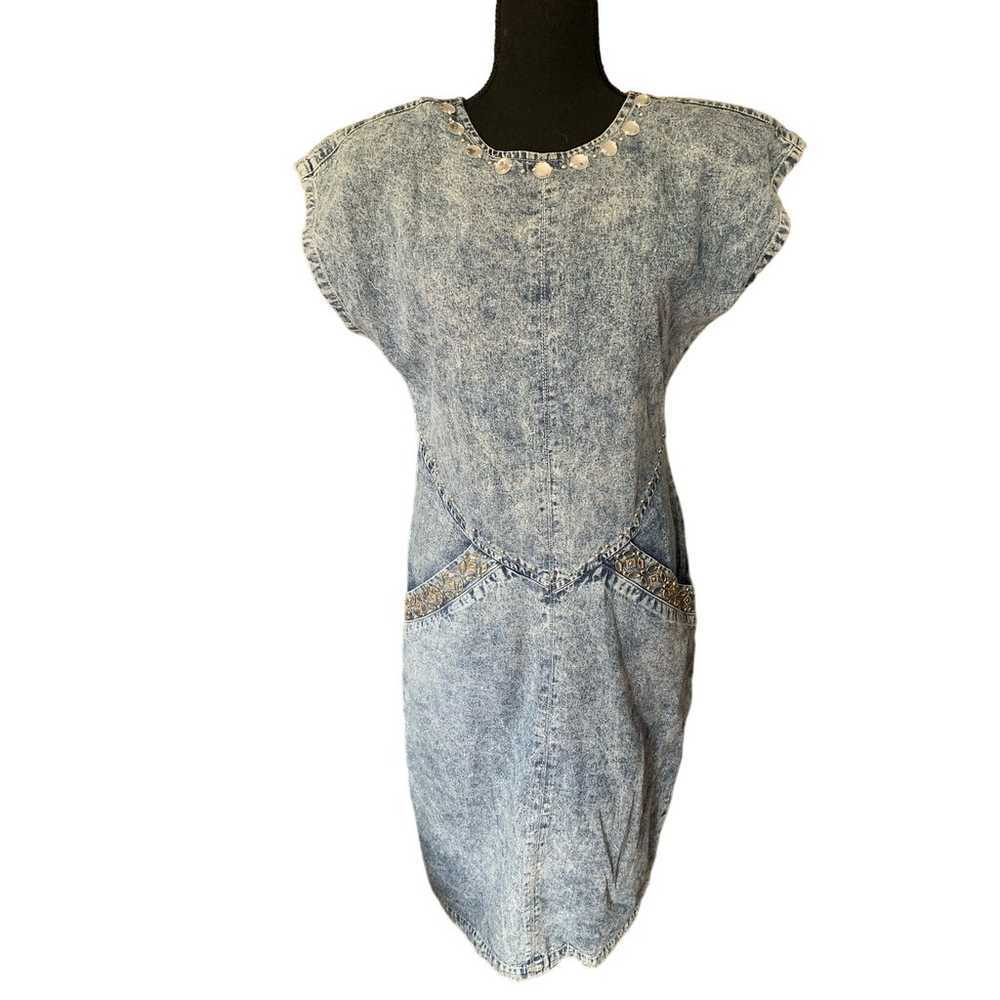 Vintage Acid Wash Dress - image 2