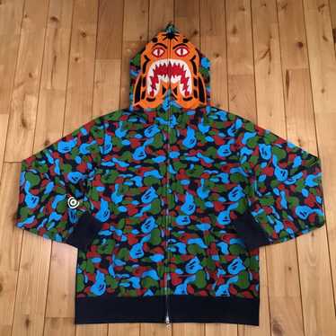 Bape 🔥Singapore city camo🔥 tiger full zip hoodie