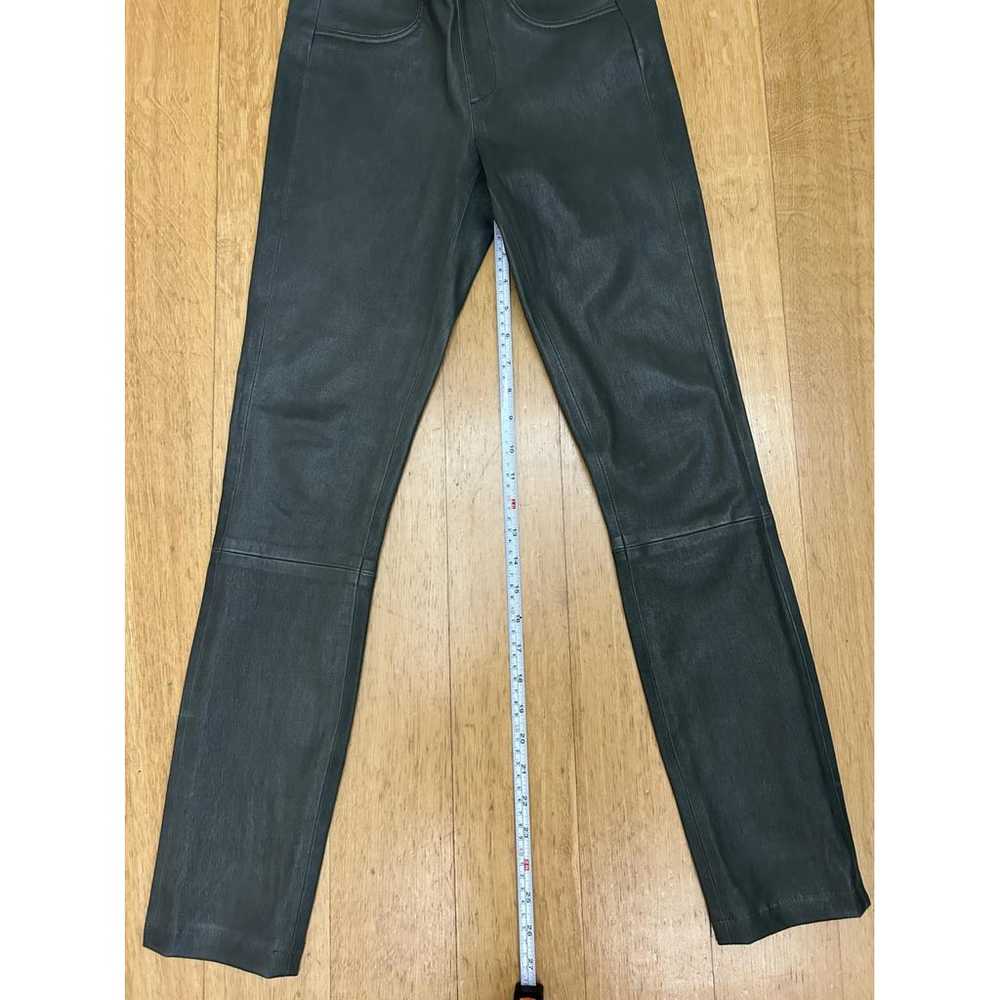 Helmut Lang Leather slim pants - image 9