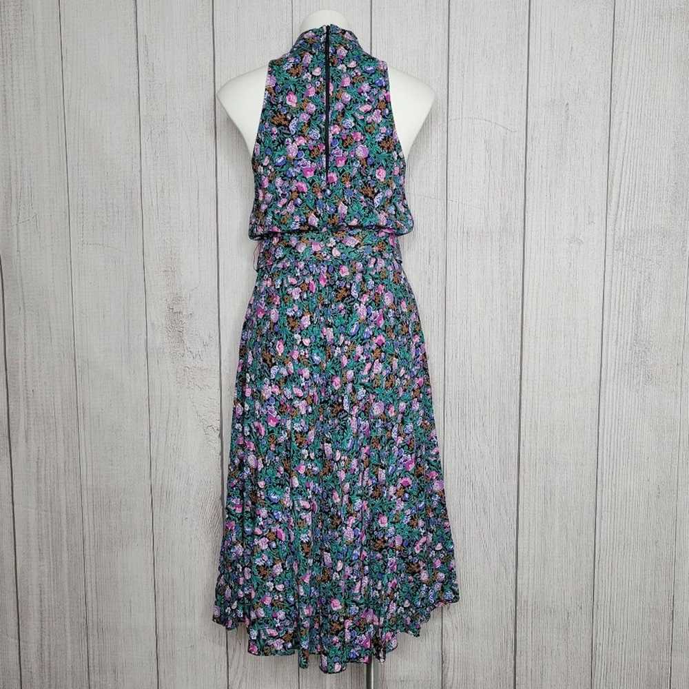 Vintage E.D. Michaels Floral Grunge Sleeveless Mi… - image 3