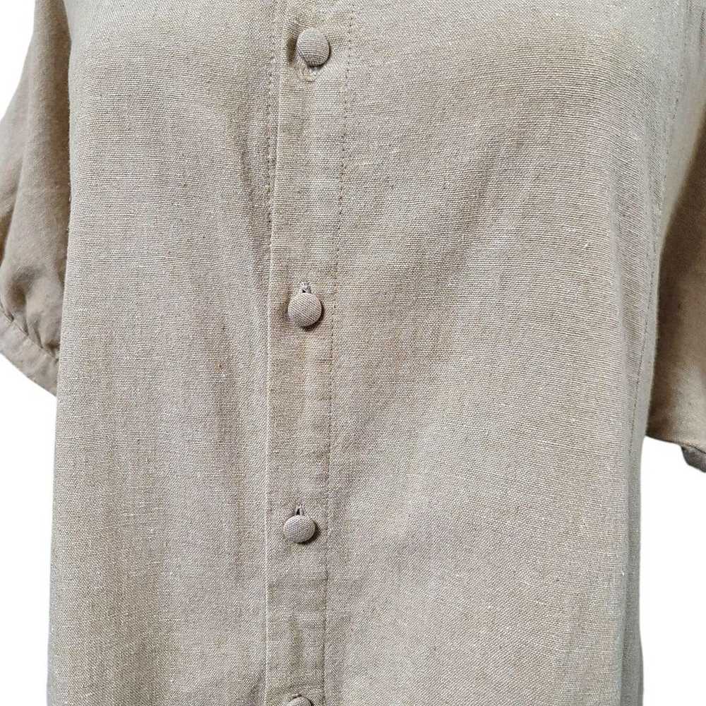 Beams Heart Cotton Long Shirt One-Piece Half Slee… - image 7