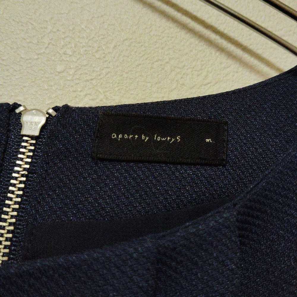 apart by Lowrys Navy Short-Sleeved Knee-Length On… - image 3