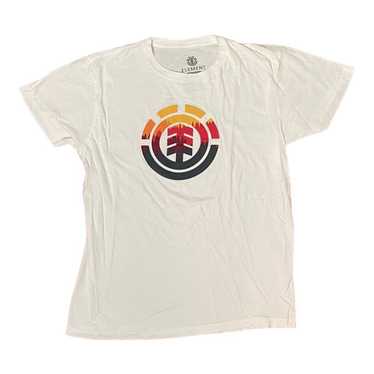 Element Element Logo Glimpse tree white graphic t-