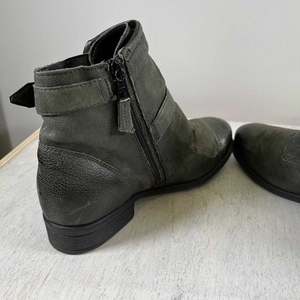 Miz Mooz Forest Green Leather Sandros Ankle Boots… - image 5