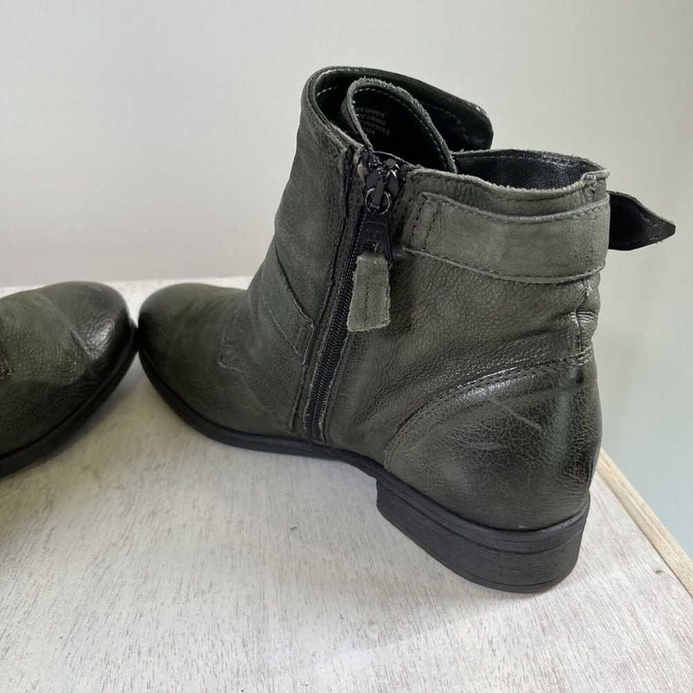 Miz Mooz Forest Green Leather Sandros Ankle Boots… - image 6