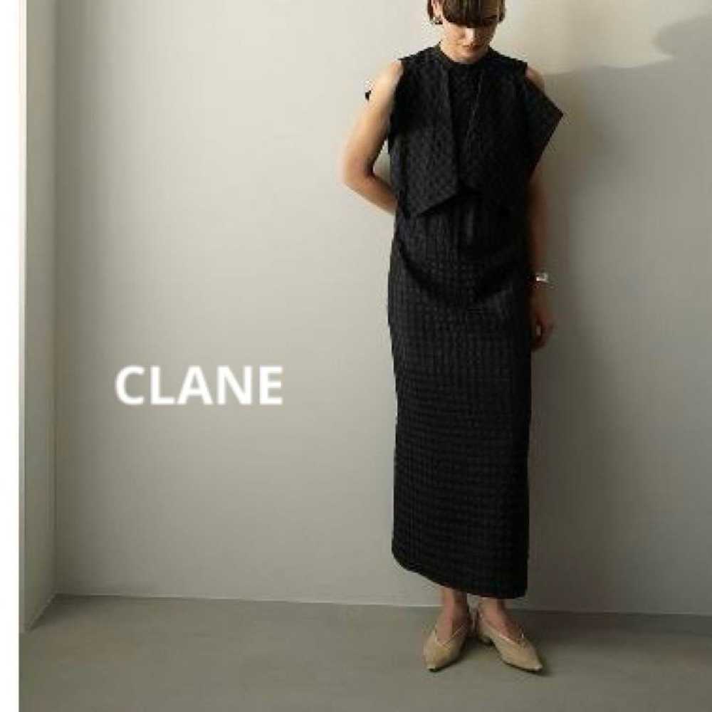 CLANE Gingham Check Handkerchief One-Piece Dress … - image 1