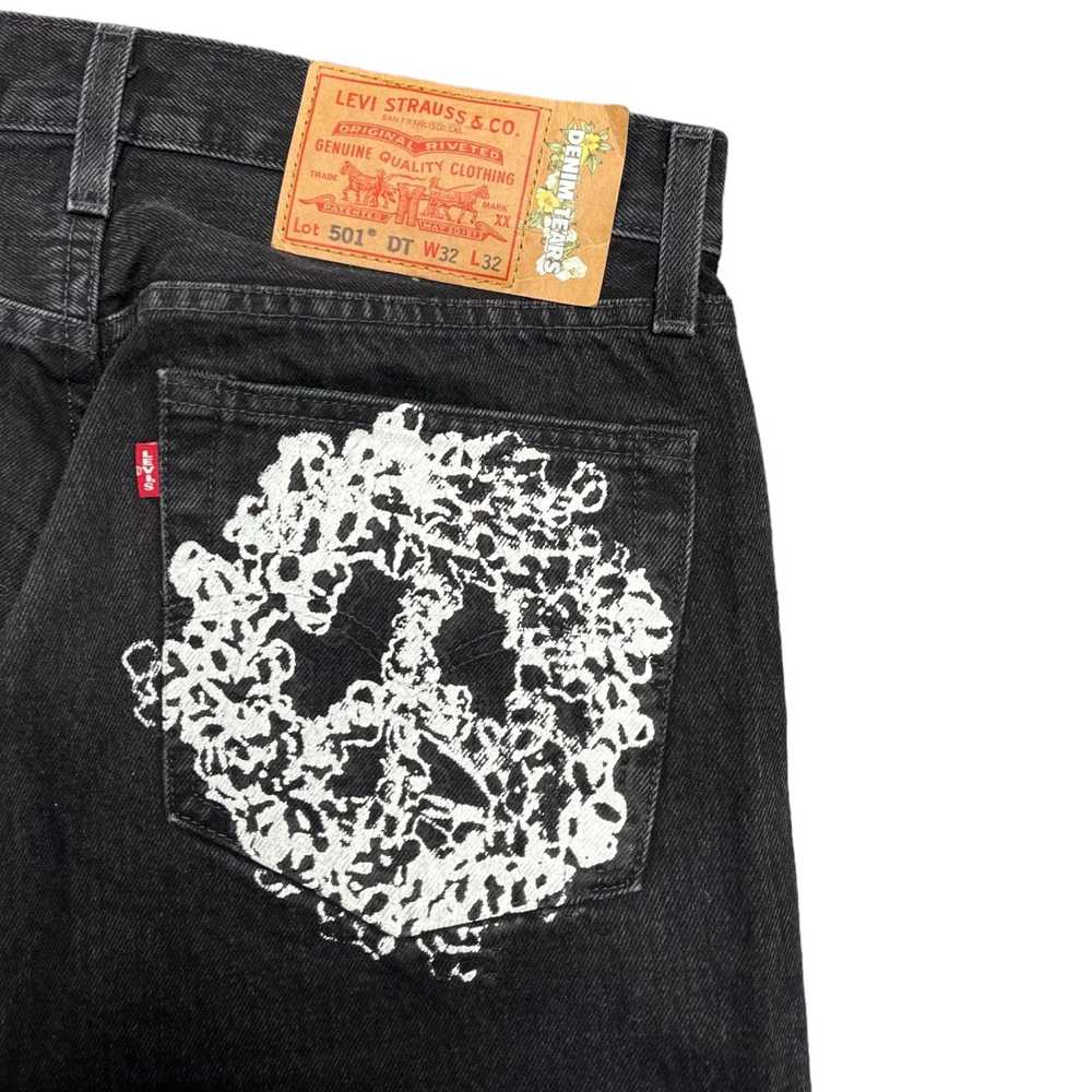 DENIM TEARS Peace in My Pocket Jeans Black - image 3