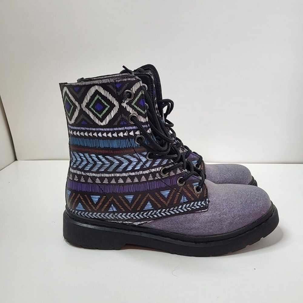 Yes We Vibe Bohemianism Boots Purple Unisex Men's… - image 4